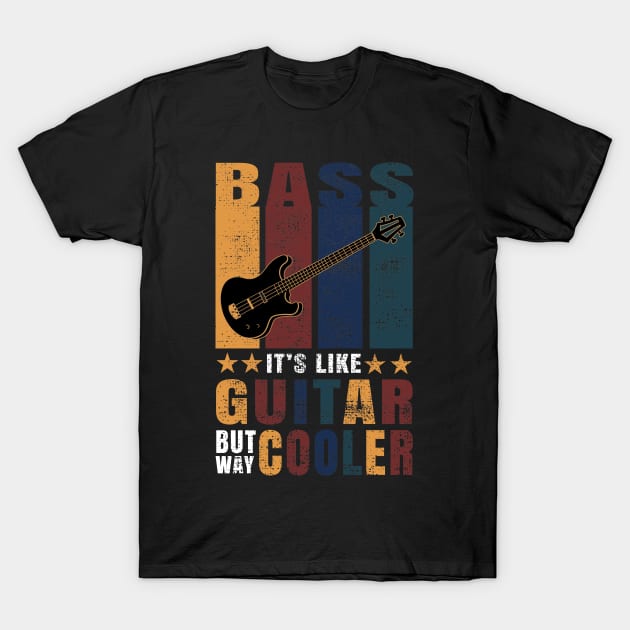 Funny Bass Guitar T-Shirt by TuuliTuule